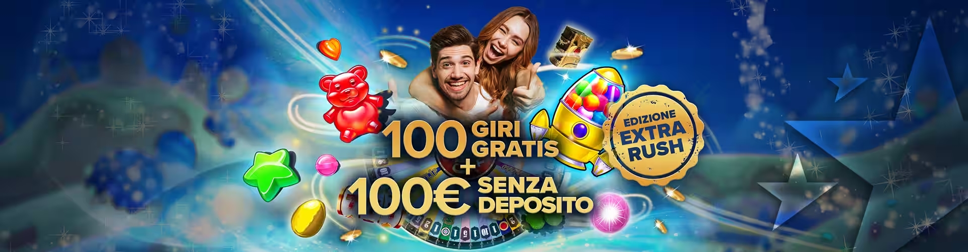 StarVegas Casino: Bonus Benvenuto raddoppiato! 100€ Gratis + 100 Free Spins