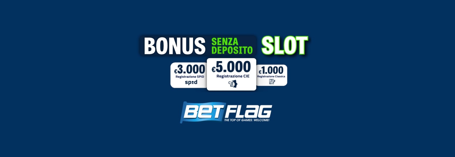 Bonus senza deposito BetFlag: fino a 5.000€ per giocare alle slot!