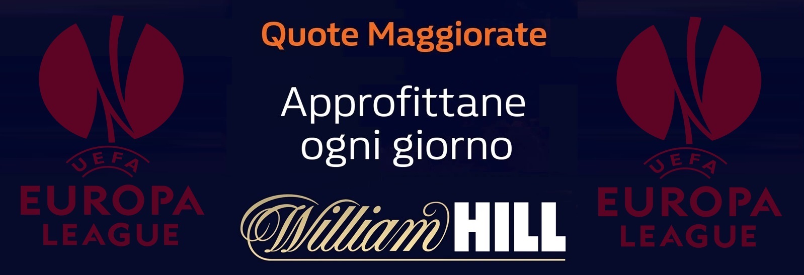 Europa League: Roma, Atalanta e Fiorentina le quote William Hill